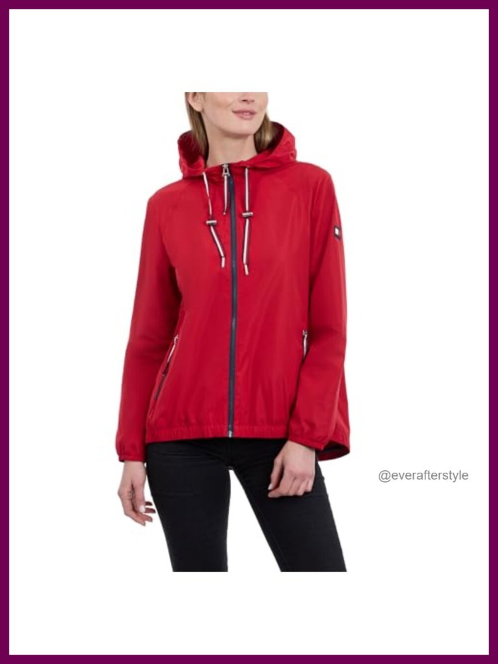 Water-Resistant Lightweight Rain Jacket Windbreaker Casual